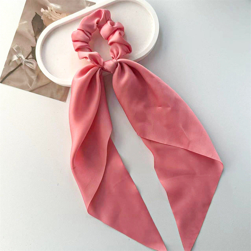 Wholesale Ponytail Ribbons Satin Scrunchies Hair Accessories Hair Scrunchies