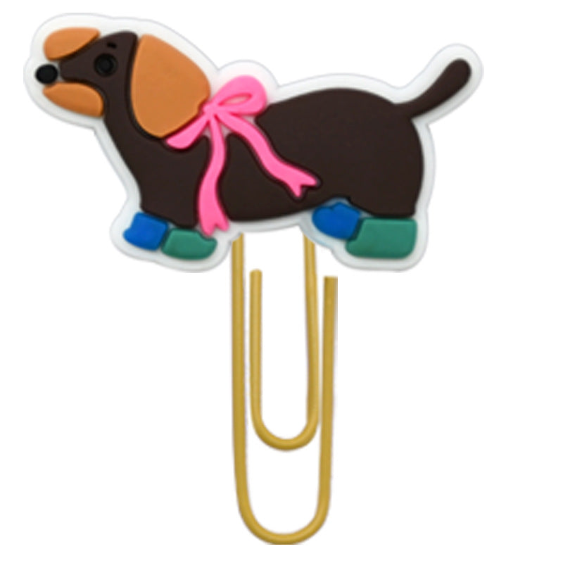 Wholesale  Random 50pcs/pack  Cartoon Sausage Dog Bookmark