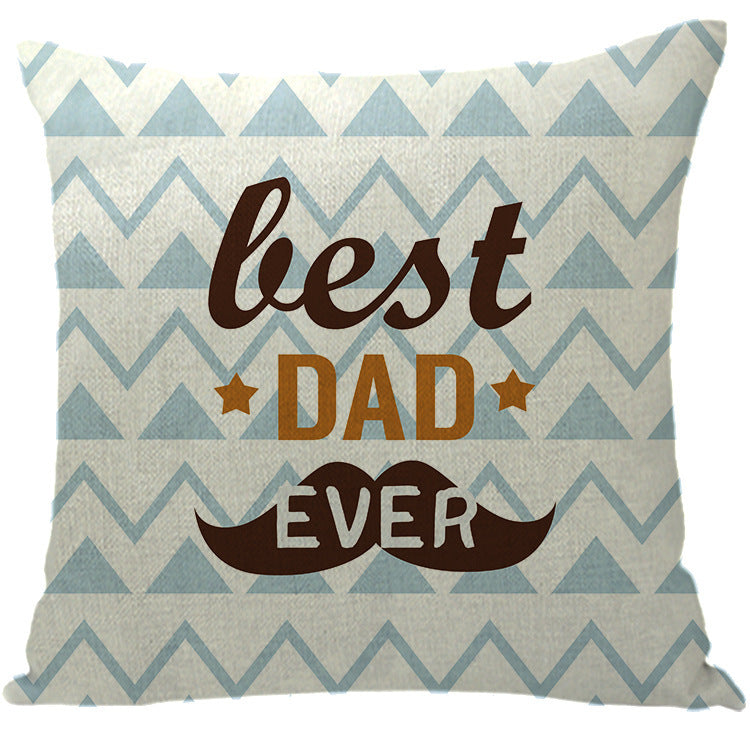 Wholesale Car Sofa Cushions Father's Day Hug Cotton Linen Pillowcases