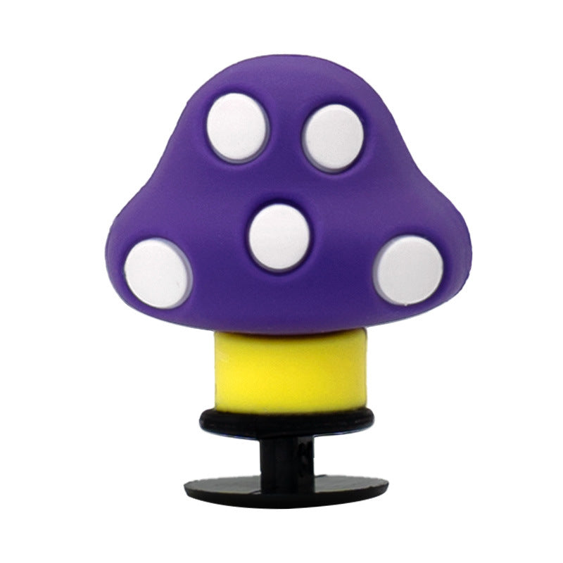 Wholesale 5pcs  Cartoon mushroom 3D hole shoe buckle decorative accessories
