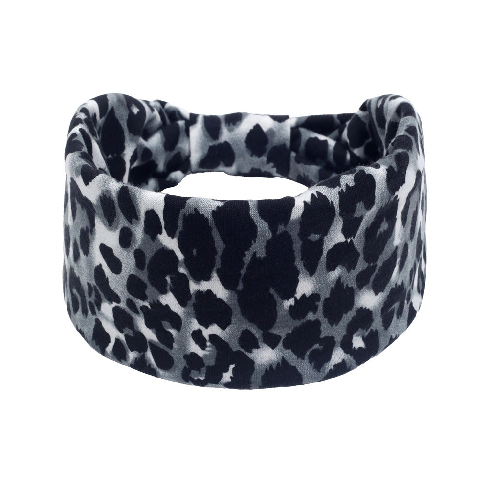 Wholesale Non-slip Bohemian Leopard Print Headband