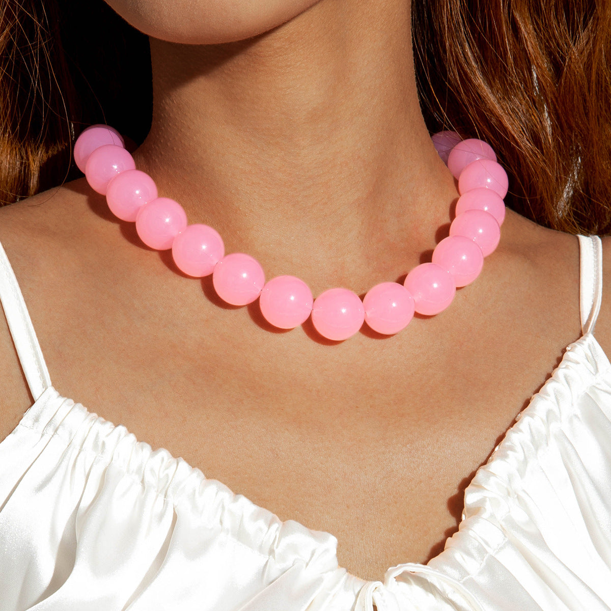 Wholesale Colorful Acrylic Beaded Necklace