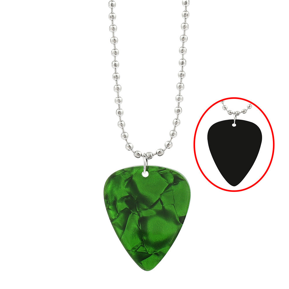 Wholesale Guitar pick necklace acrylic Necklace