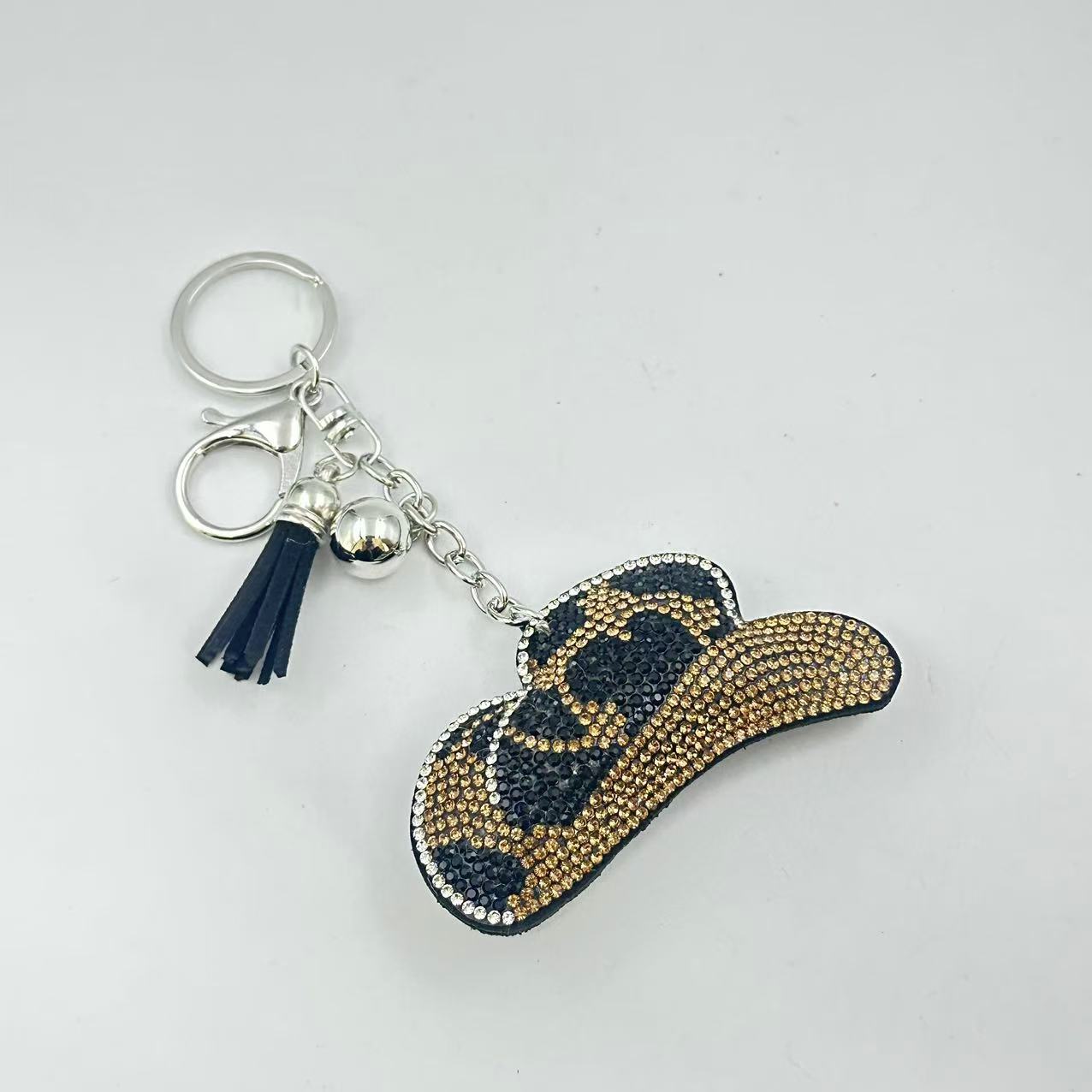 Wholesale Western Leopard Diamond Crystal Keychain