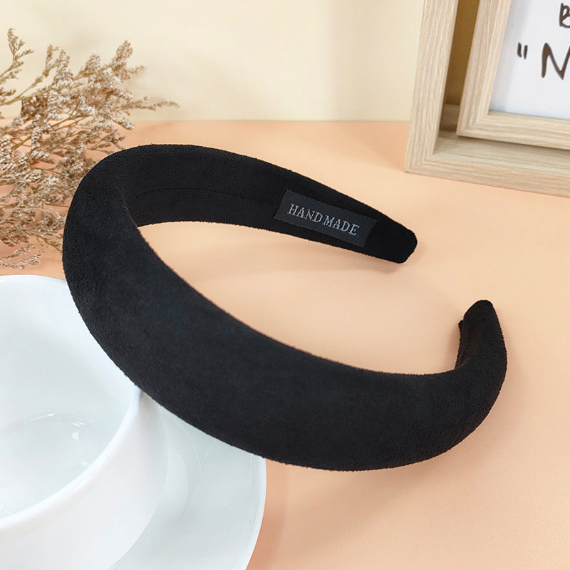 Wholesale Autumn and Winter Suede Fabric Sponge Hair Bands