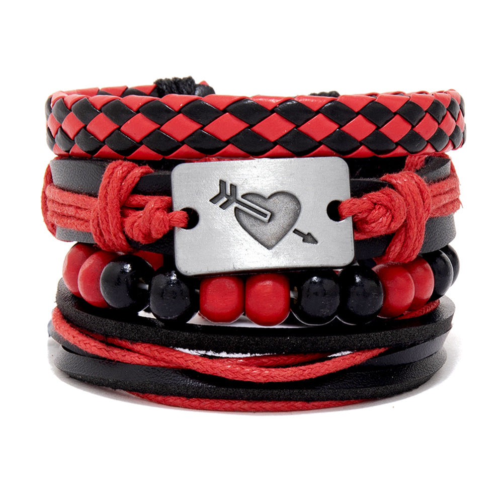 Wholesale Men's Braided Bracelet Combo Set