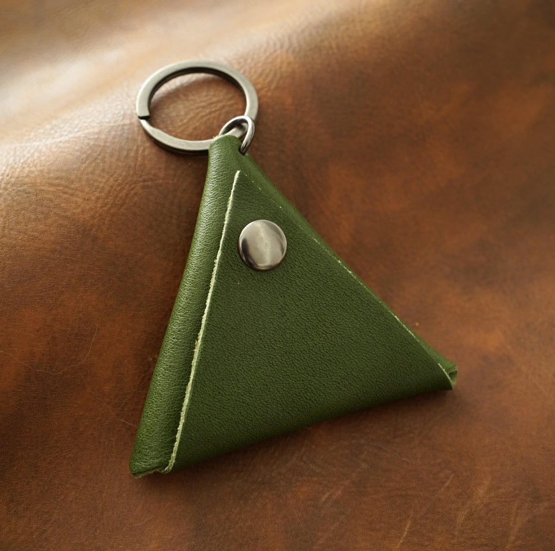Wholesale Triangle Zero Wallet Cowhide Key Buckle