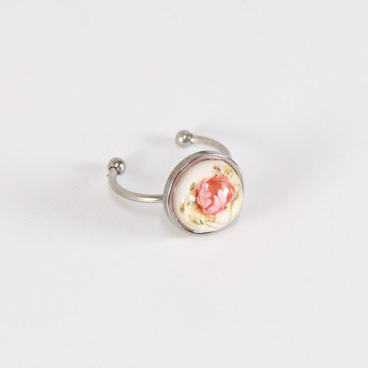 Wholesale 12pcs Dried Dandelion Specimen Ring