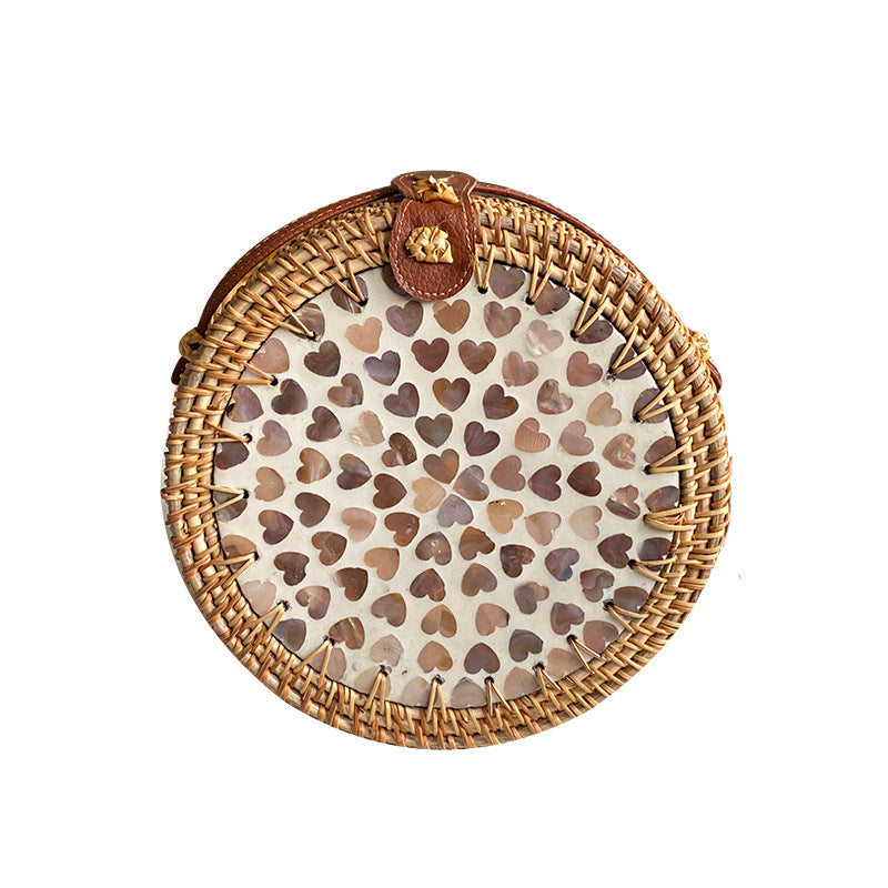 Wholesale Cross-body Colorful Shell Retro Handwoven Shoulder Bag