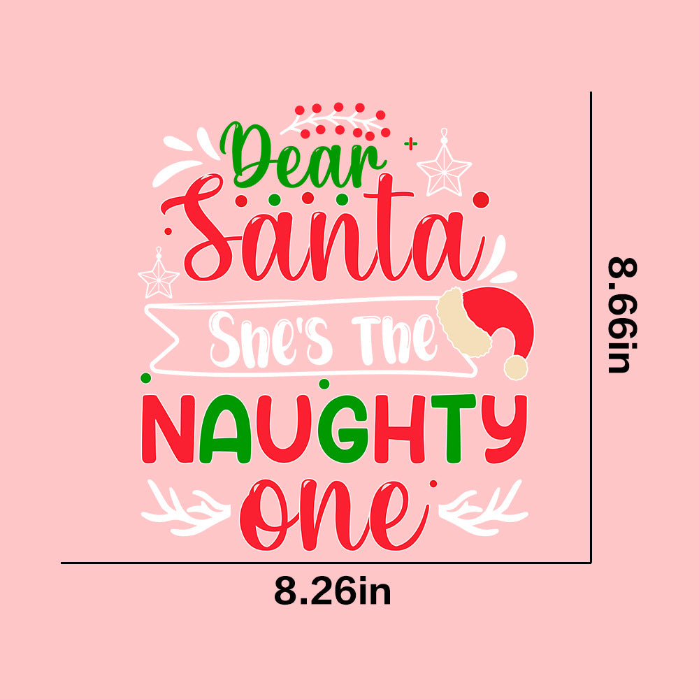Wholesale  10pcs/pack Christmas pattern T-shirt heat transfer UV DTF ready-to-use transfer stickers