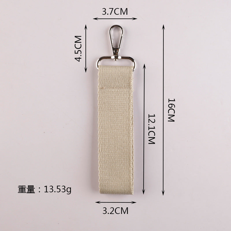 Wholesale Korean version ins style pure color canvas keychain