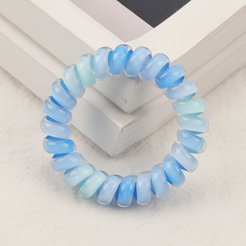 Wholesale Gradient Bold Jelly TPU Hair Scrunchies