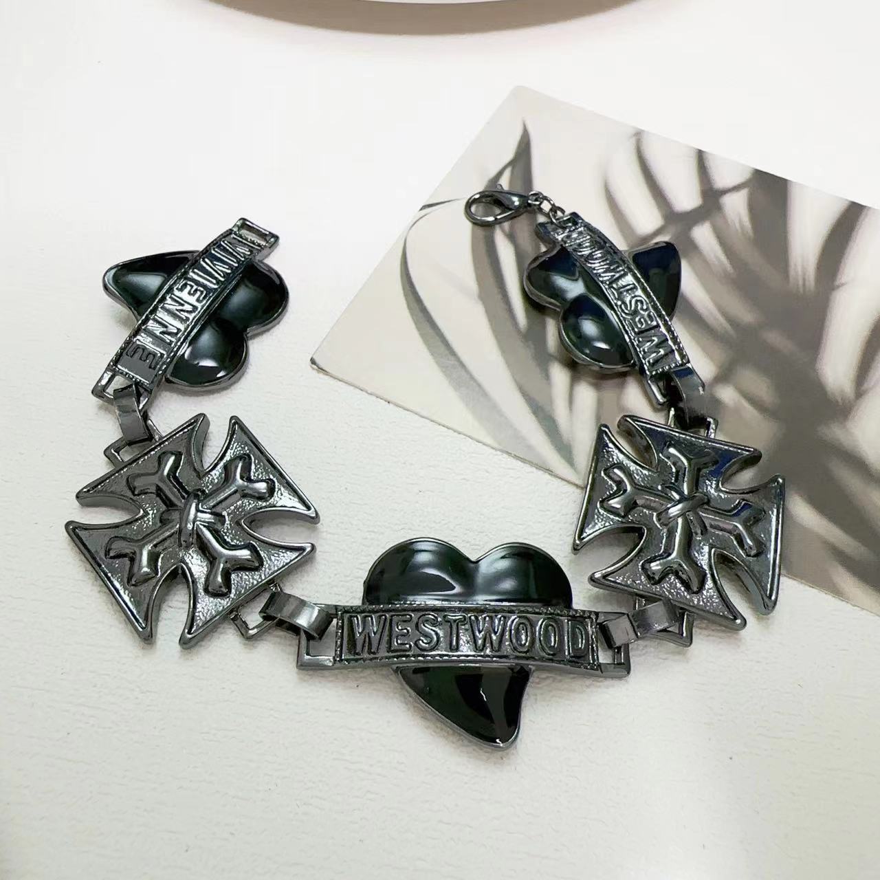 Wholesale Punk Love Cross Bracelet