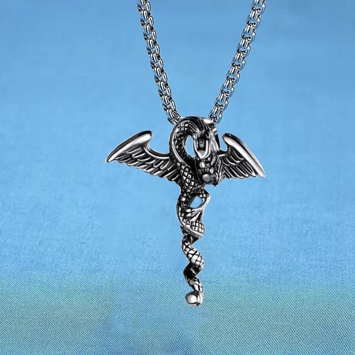 Wholesale Stainless Steel Twisted Punk Necklace