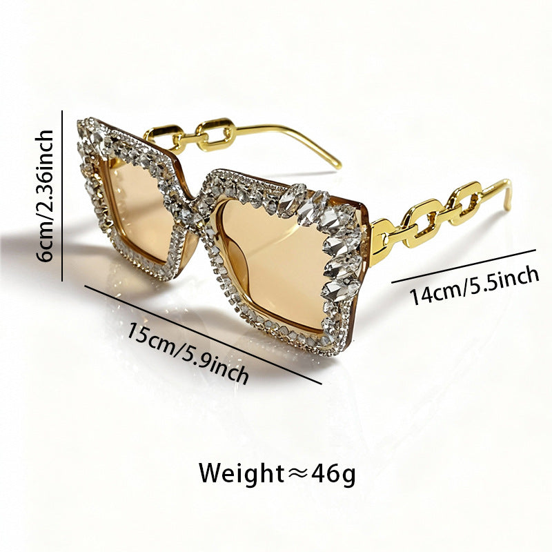 Wholesale Inlaid with diamonds Men' s/ women' s sunglasses