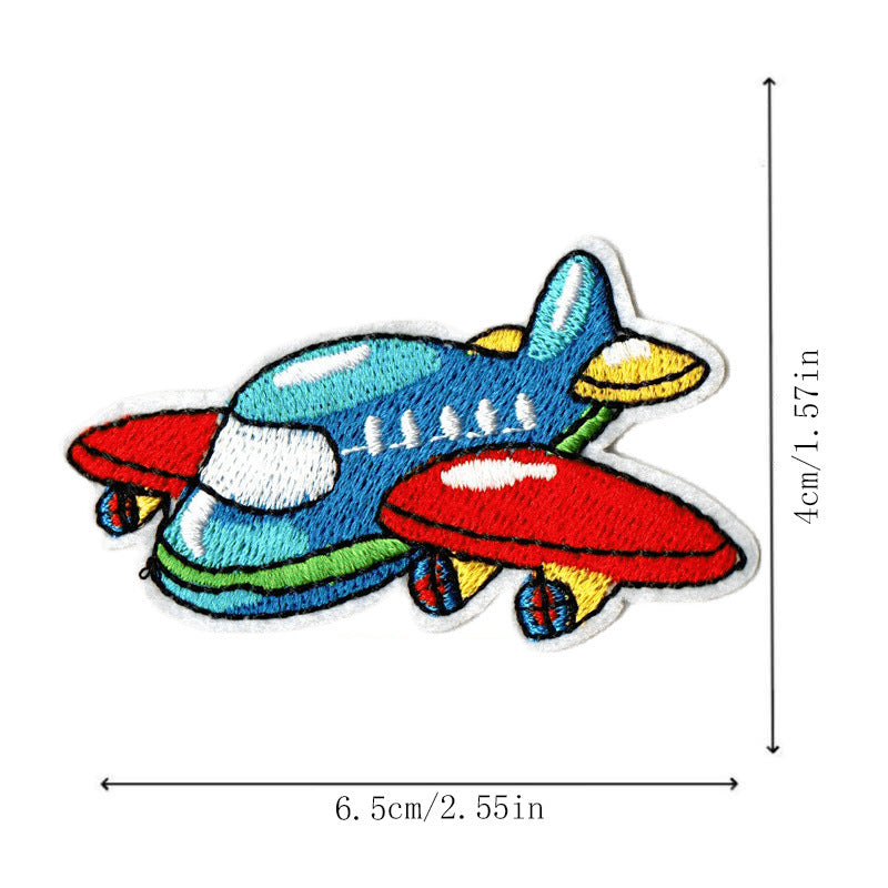 Wholesale Trendy Embroidered Cartoon Vehicle Patch Set 9 Pack Hat Clothing Decorative Appliques DIY Craft Gift