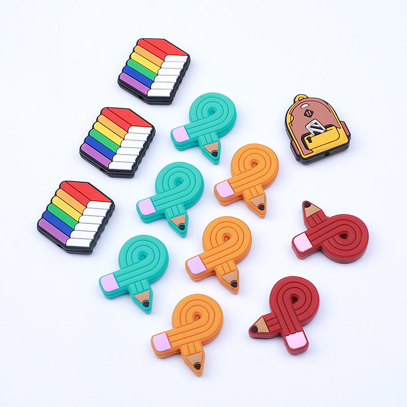 Wholesale 20 PCS DIY Teaching Material Series Silicone Beads