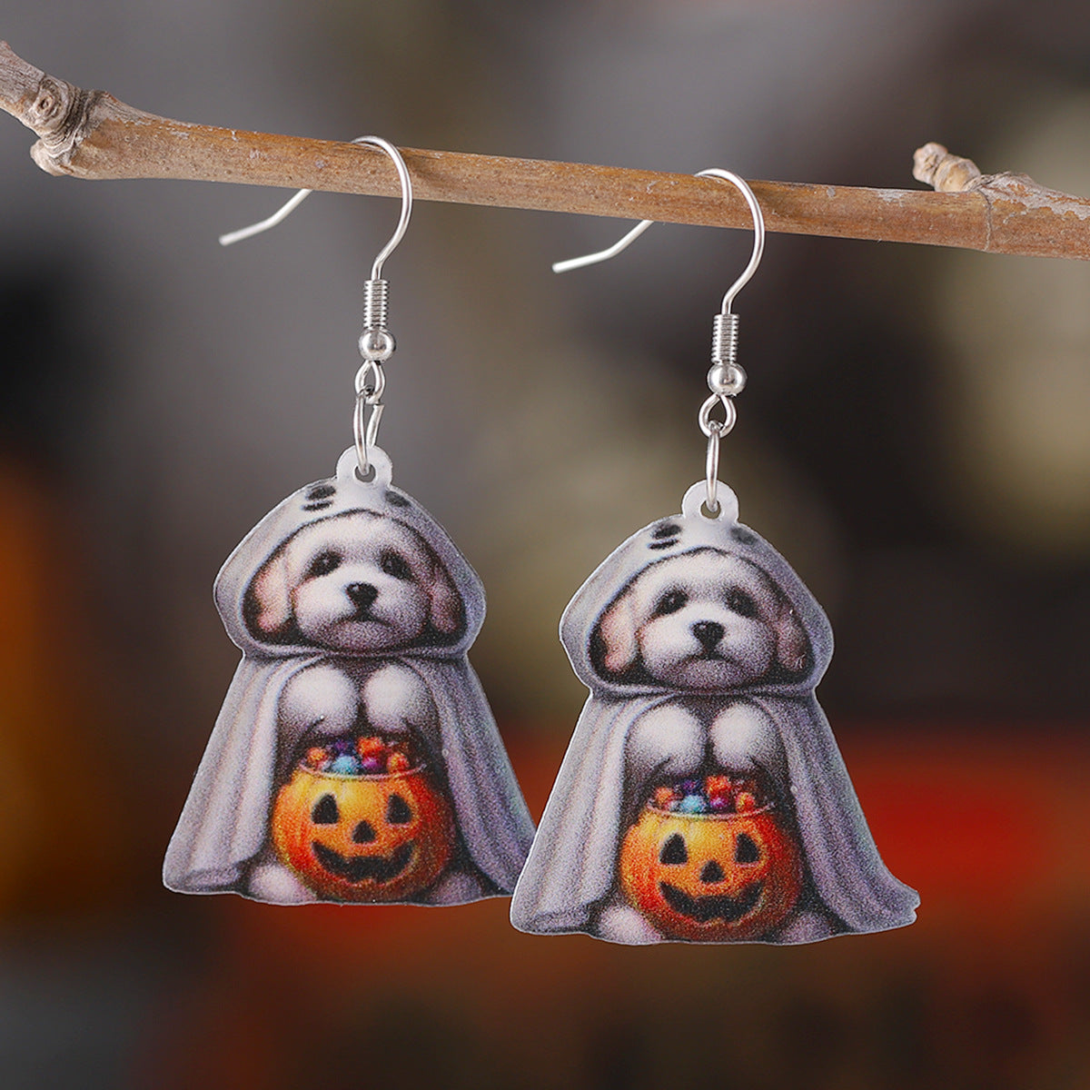 Wholesale Thanksgiving Turkey  Pumpkin Skull Pendant Earrings
