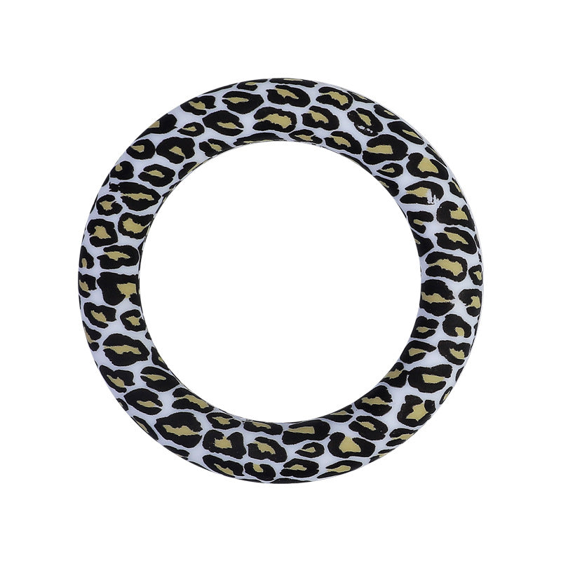 Wholesale 20PCS 65mm Leopard Print Silicone Ring Accessories