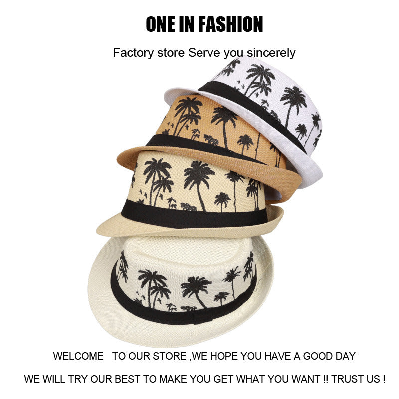 Wholesale Grass Woven Coconut Tree Beach Hats