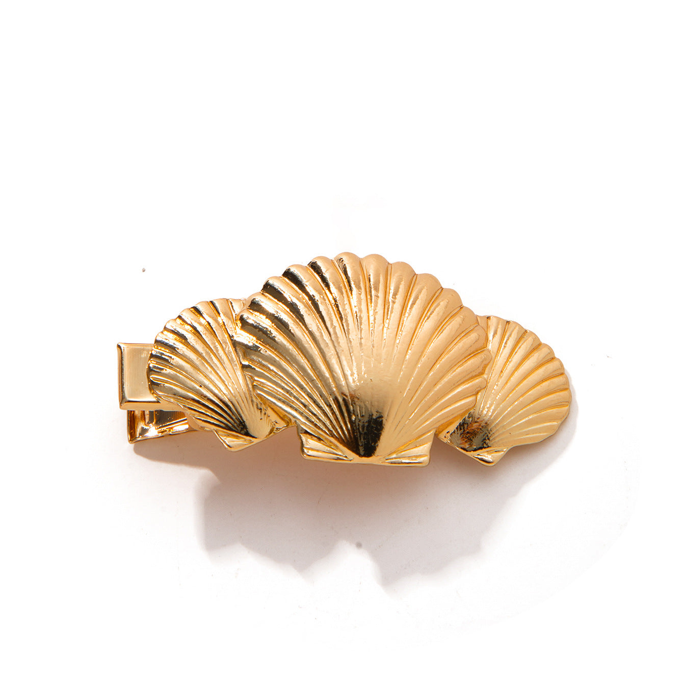 Wholesale Summer New High-grade Niche Marine Style Alloy Texture Striped Hairpin Hair Accessories for Women