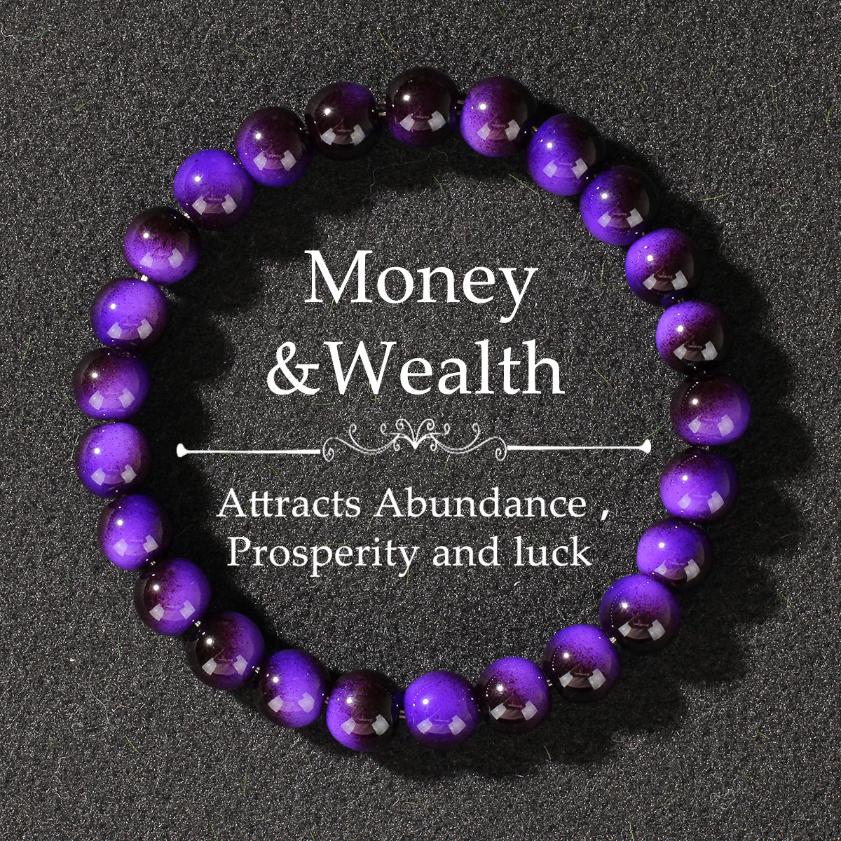 Wholesale Glass  Dopamine Imitation Tiger Eye  Bracelet