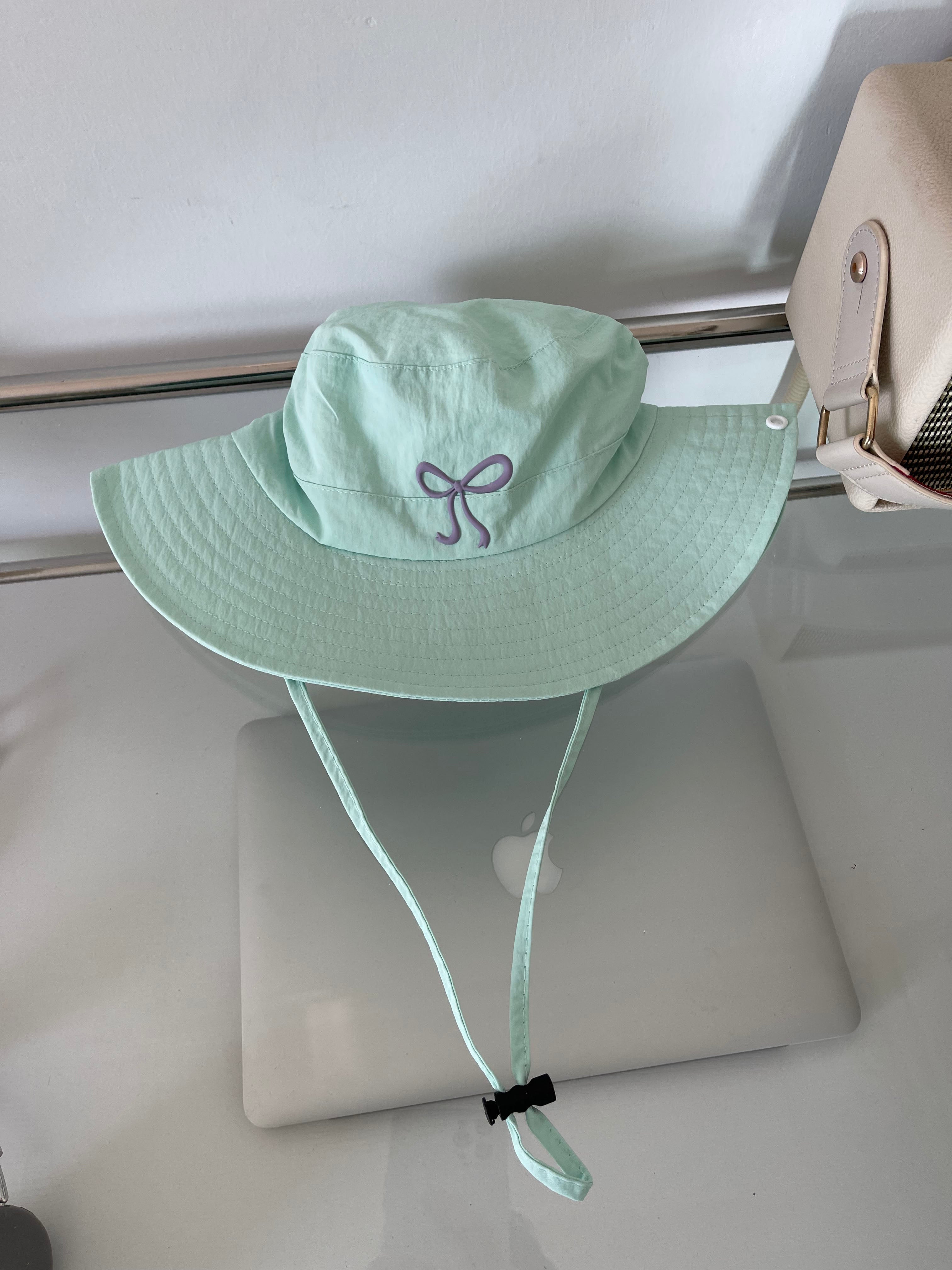 Wholesale Bow Windproof Rope Quick-drying Mountaineering Bucket Hat