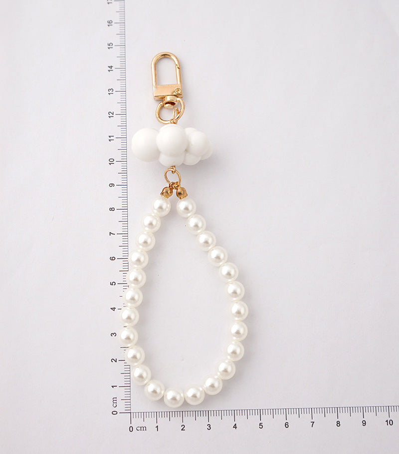 Llavero con cuentas de perlas de nubes al por mayor