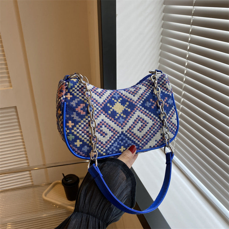Wholesale 2023 Ethnic Style Canvas Shoulder Bag Handbag
