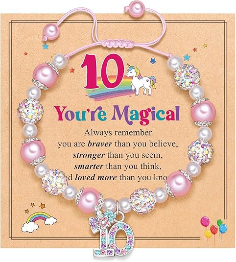 Wholesale Hand woven colorful diamond unicorn pendant bracelet