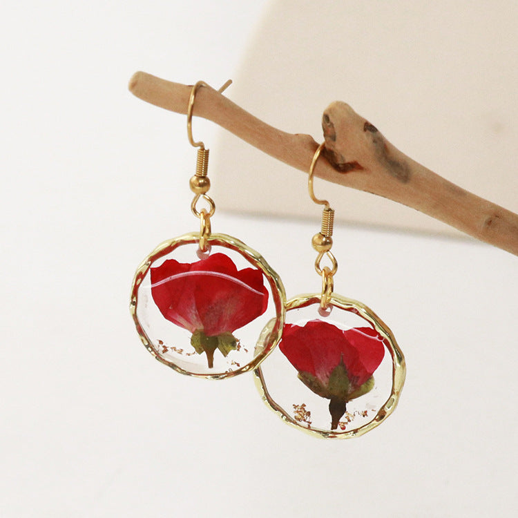 Wholesale  6pcs/pack  Moon Flower Series Earrings