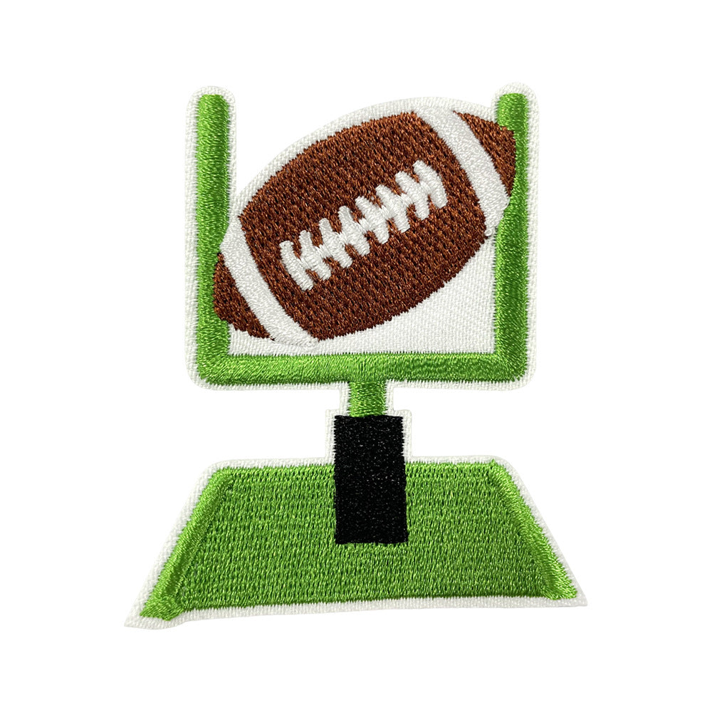 Wholesale Game Day Embroidered Patch Iron On Football Design For Coats Fashion Clothing Accessory