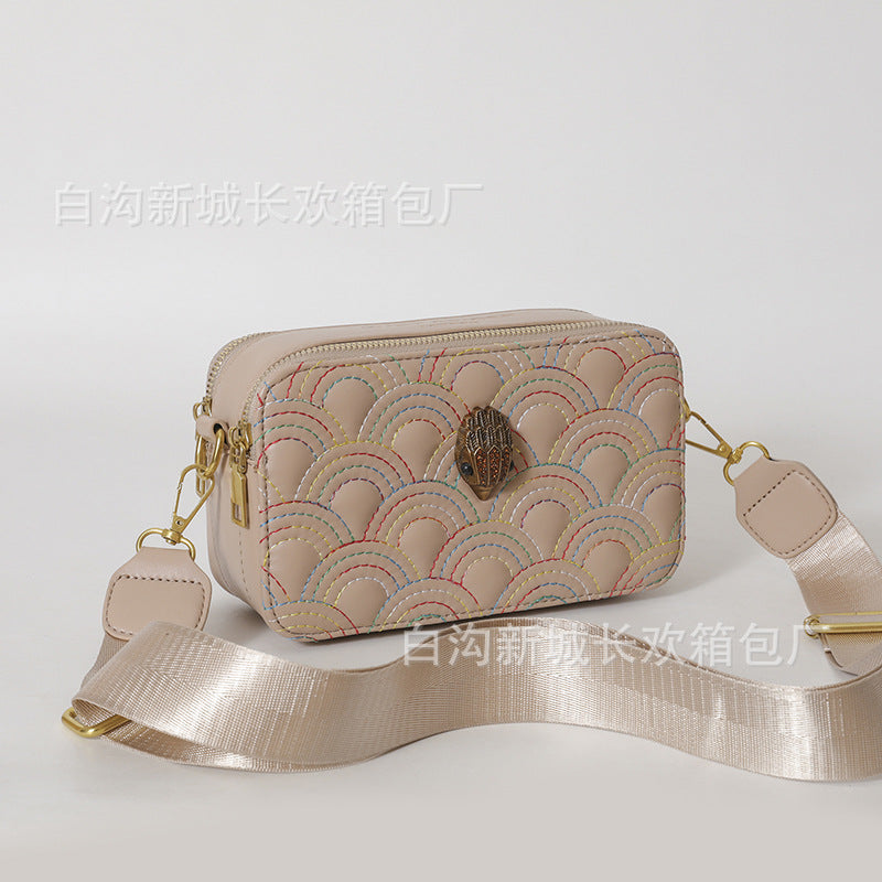 Wholesale Eagle Head Versatile Wide Shoulder Strap One Shoulder Crossbody PU Bag