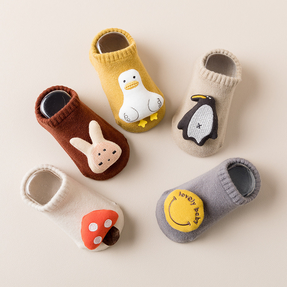 Wholesale Baby Three-dimensional Doll Dinosaur Rabbit Thick Toddler Socks