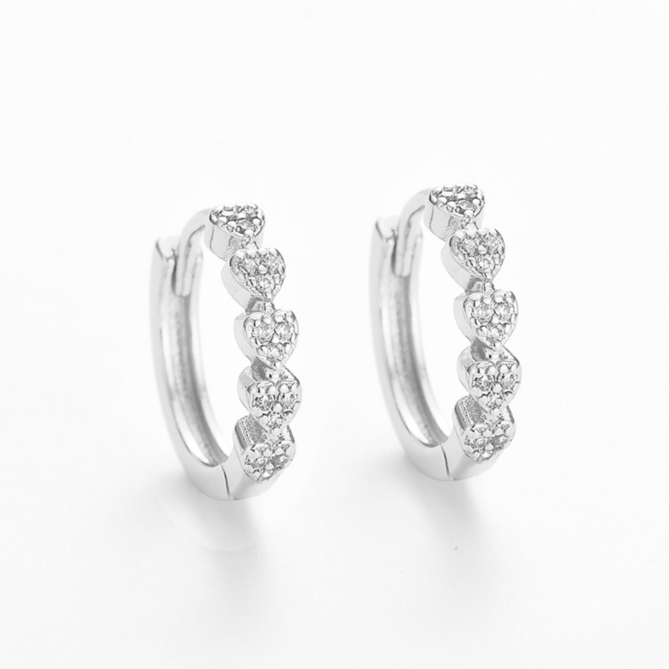 Wholesale Zircon Heart Earrings - Affordable Luxury