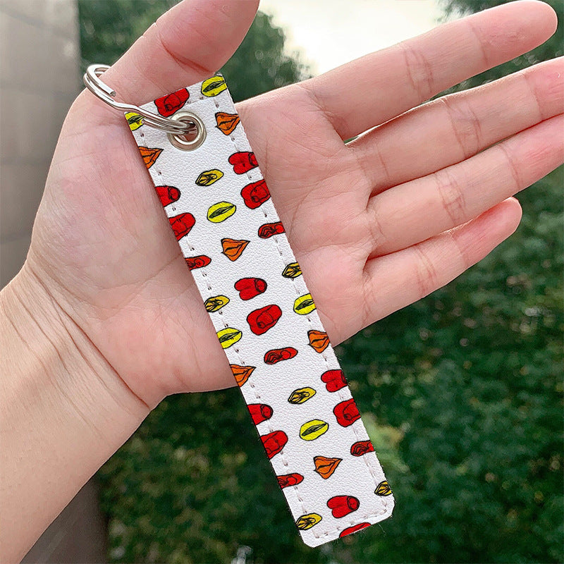 Llavero de dibujos animados de PU al por mayor