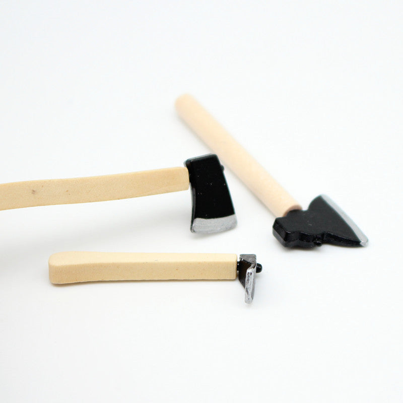 Wholesale Dollhouse Dollhouse gardening tools axe three-piece mini model accessories succulent garden farm tools