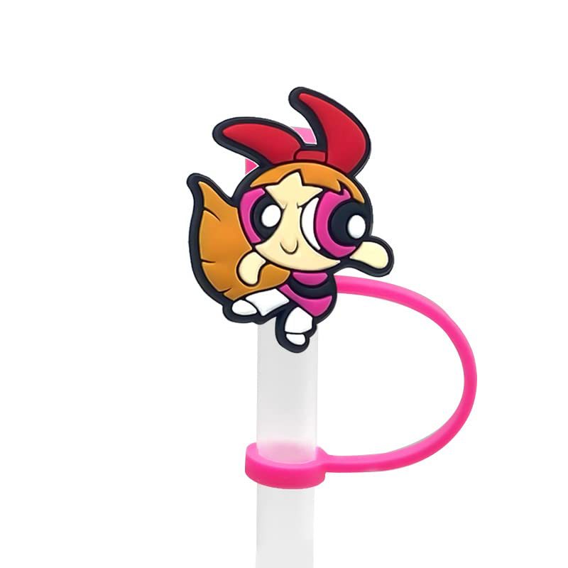 Wholesale  DIY Soft Glue Cartoon Straw Straw Tube Cap OLY Exclusive