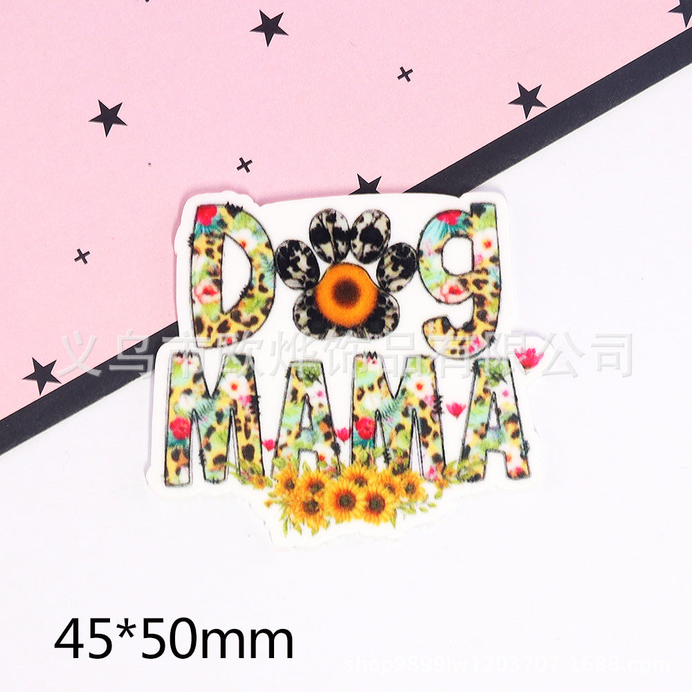 Wholesale 10pcs Cartoon Glitter Letters Love Jewelry Accessories DIY Patch FlatBack