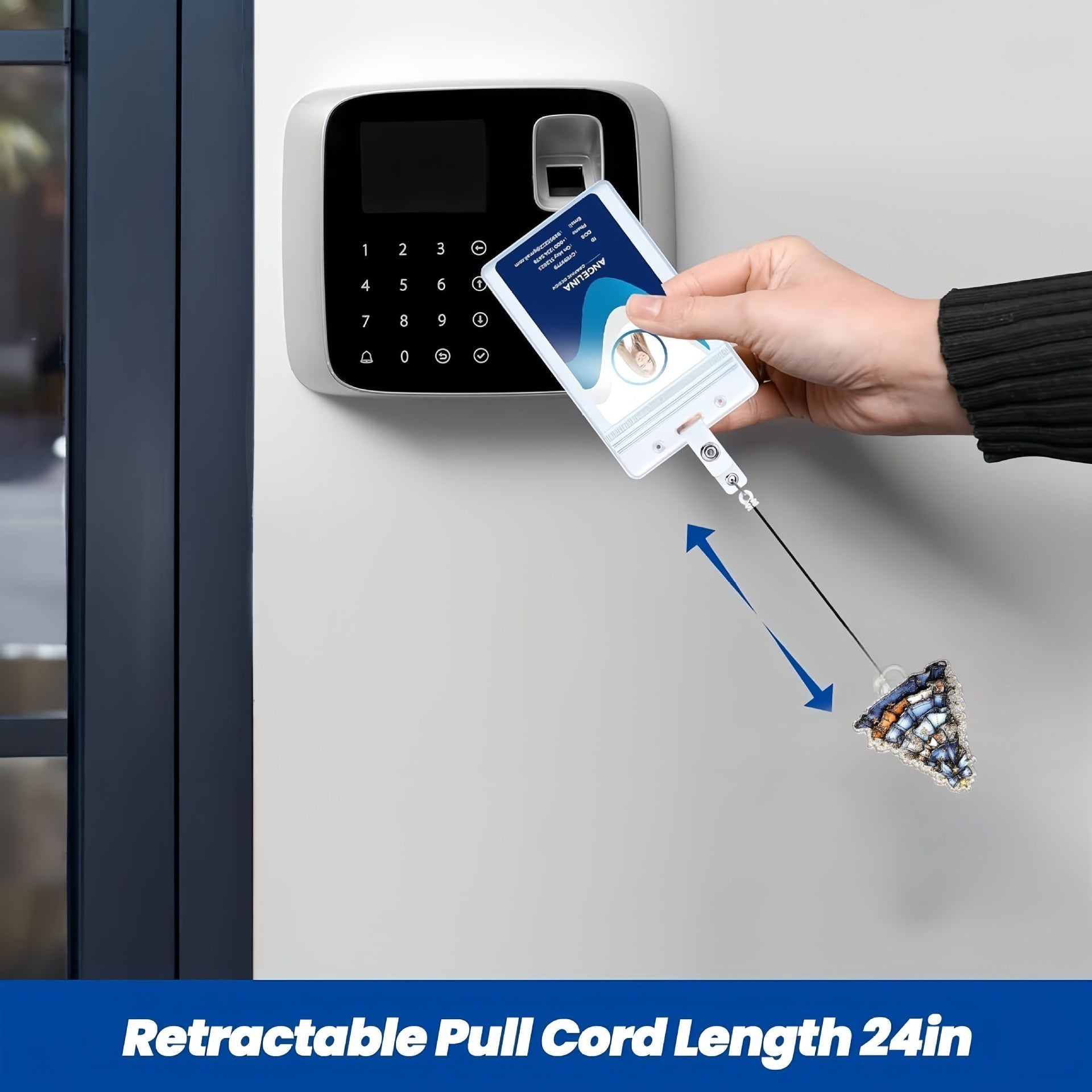 Wholesale Glitter Acrylic Christmas Tree Telescopic Badge Reels Keychain