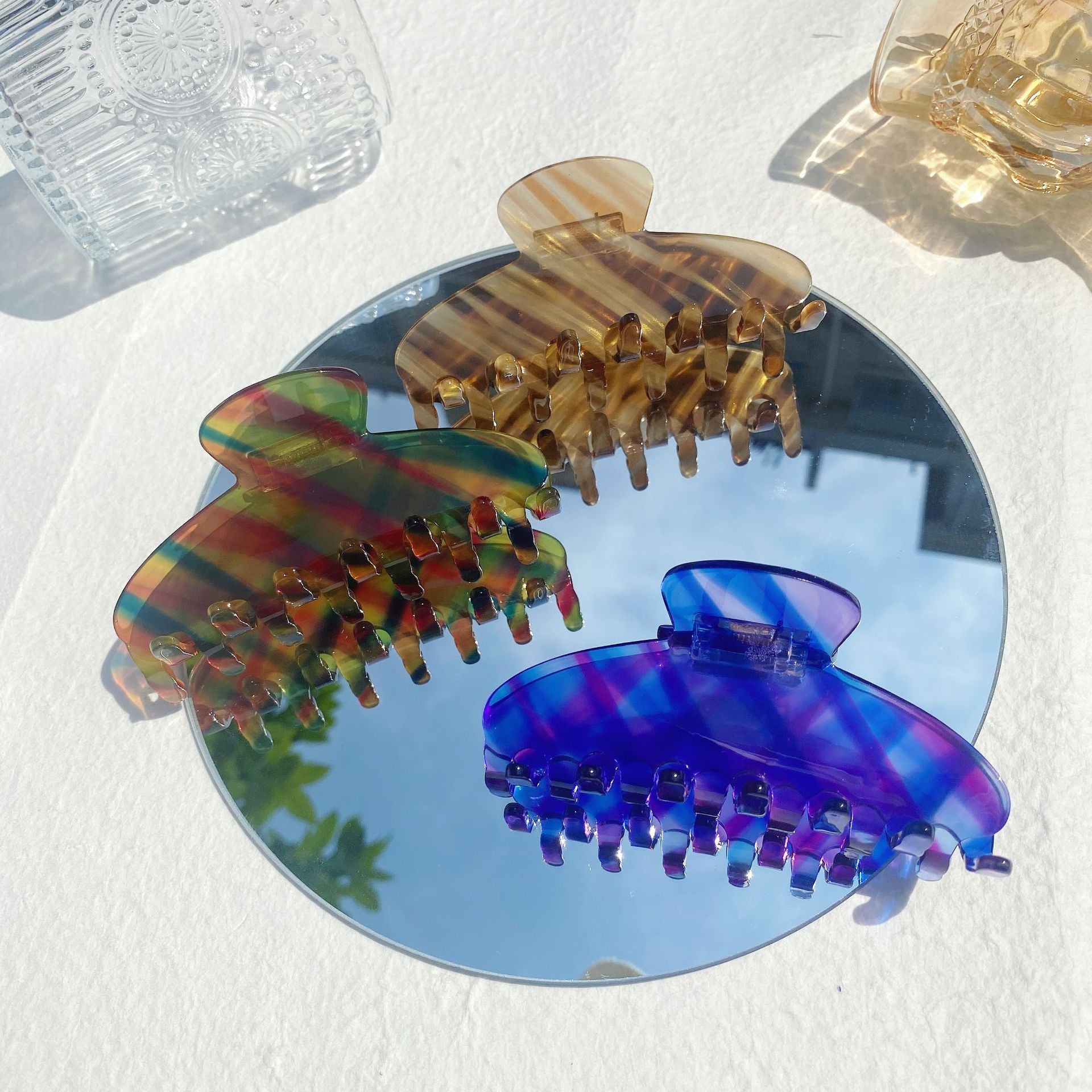 Wholesale Acetate Hong Kong Style Retro Hair Clips