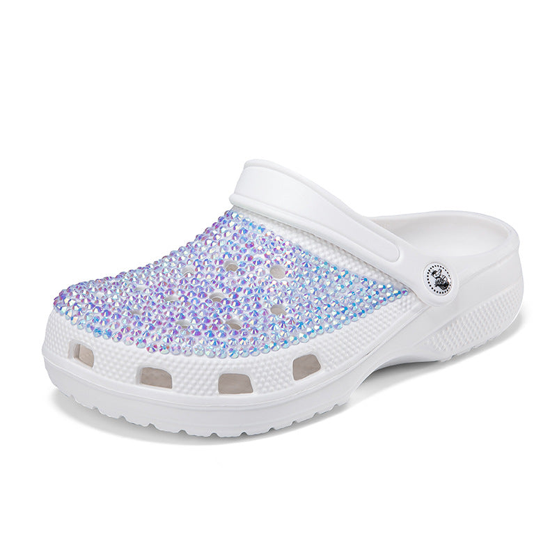 Wholesale Handmade Hot Drill EVA Hole Shoes