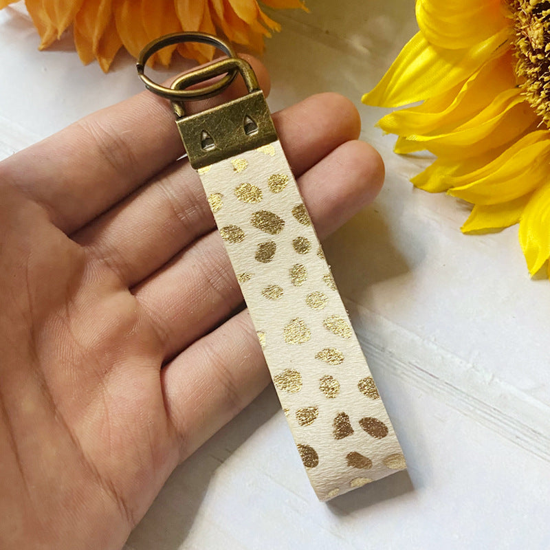 Wholesale Vintage Bohemian Genuine Leather Horsehair Keychain