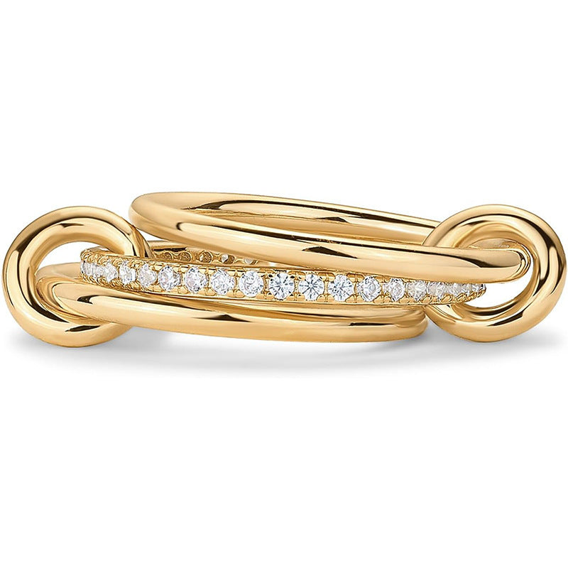 Wholesale Creative geometric irregular multi-layer diamond ring