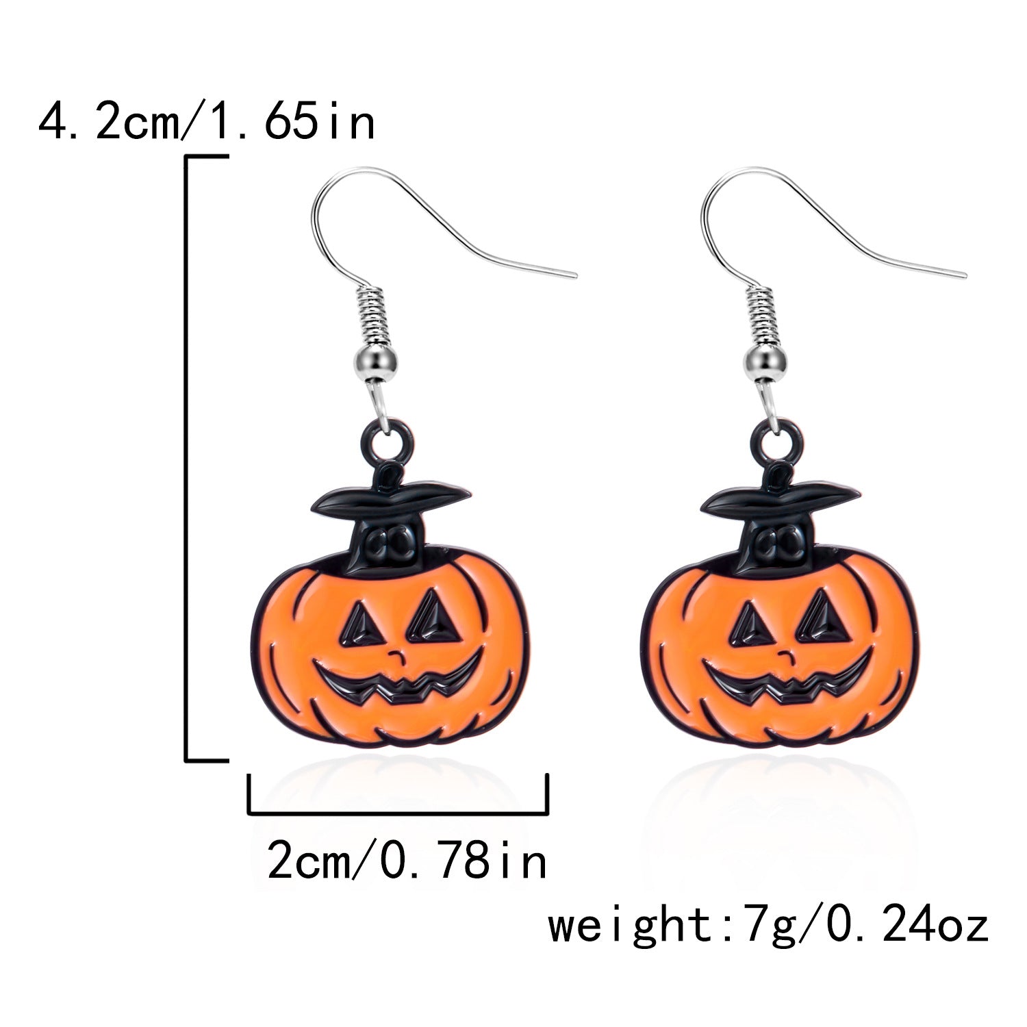Wholesale Dark Style Halloween Pumpkin Skull Earrings