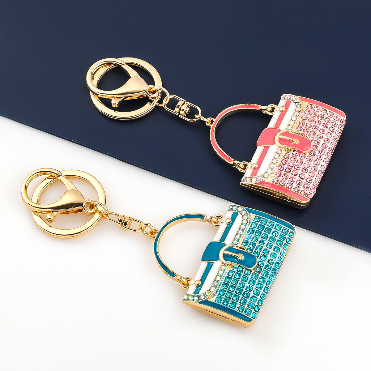 Wholesale Alloy Drop Oil Diamond Fashion Bag