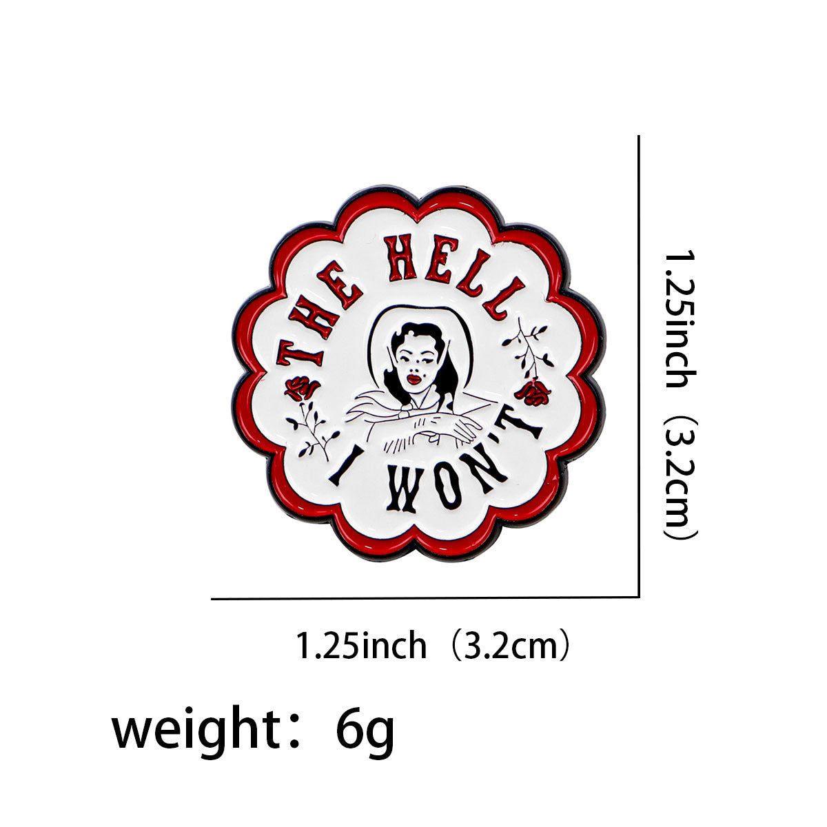 Wholesale Quote Brooch Cartoon Metal Badge Accessories