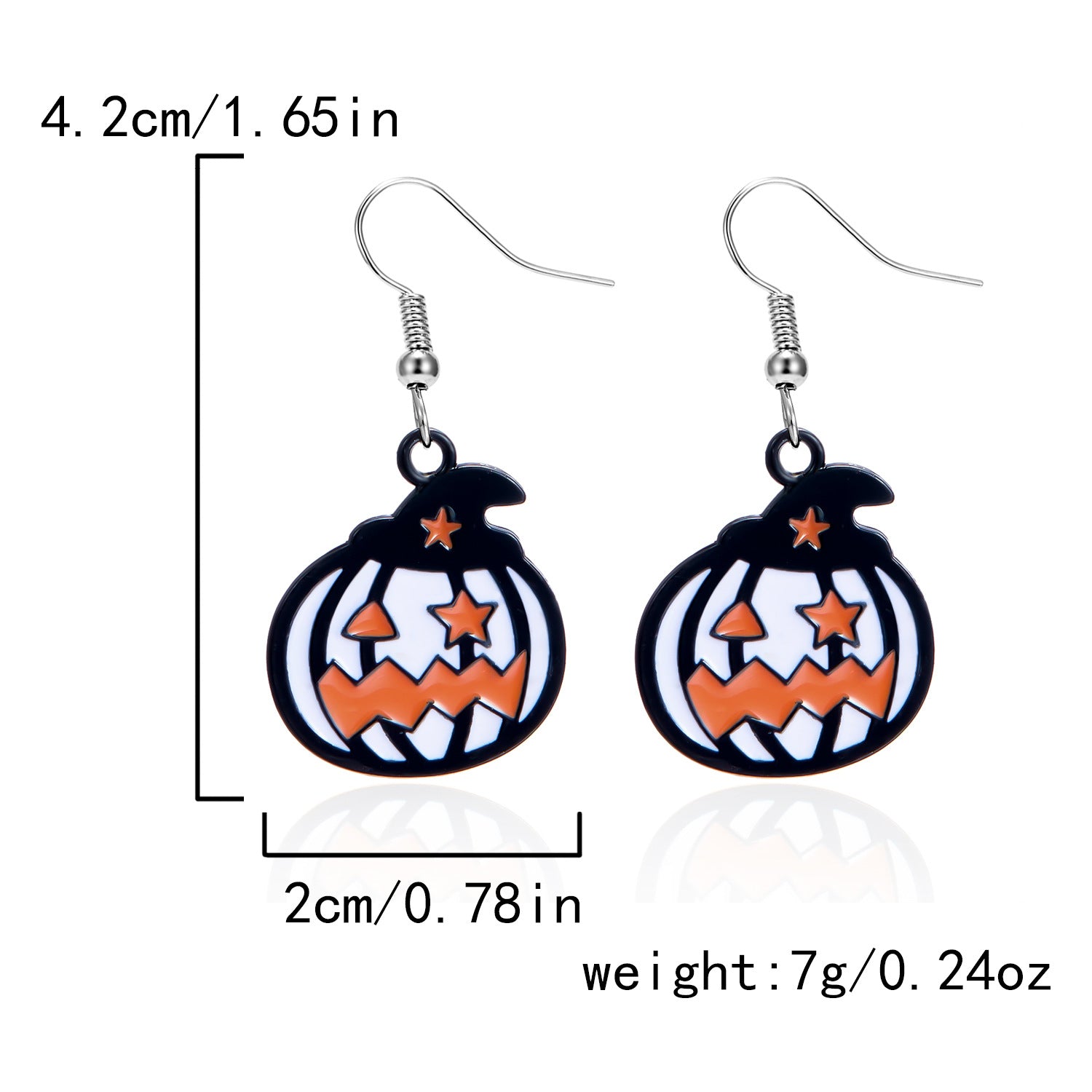 Wholesale Dark Style Halloween Pumpkin Skull Earrings