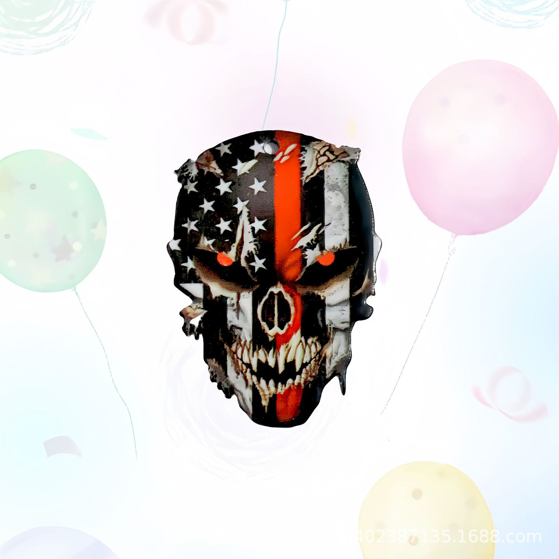 Wholesale 30pcs/pack Acrylic Flatback Skull Accessories DIY Pendant Crafts