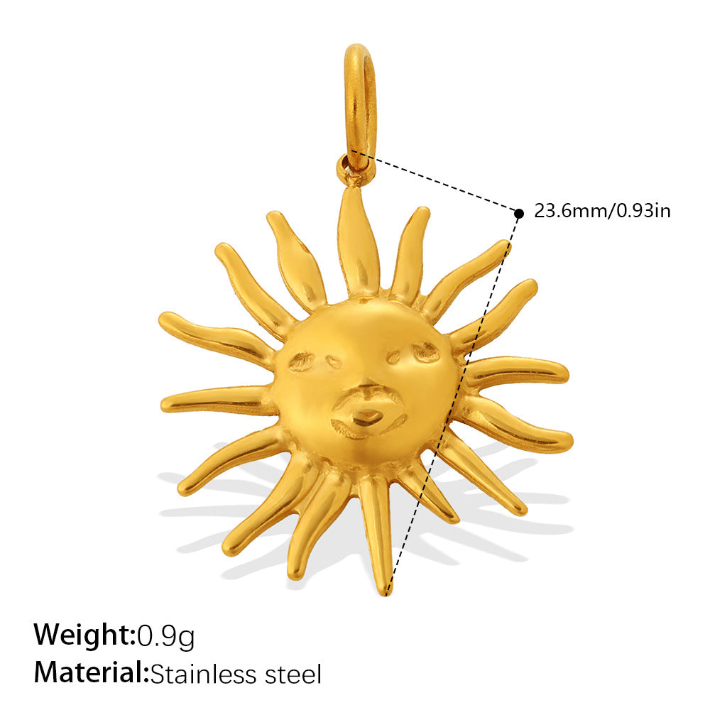 Wholesale Sun,  Moon,  Stars,  Sun,  Heart Bracelet Necklace Pendant Stainless Steel